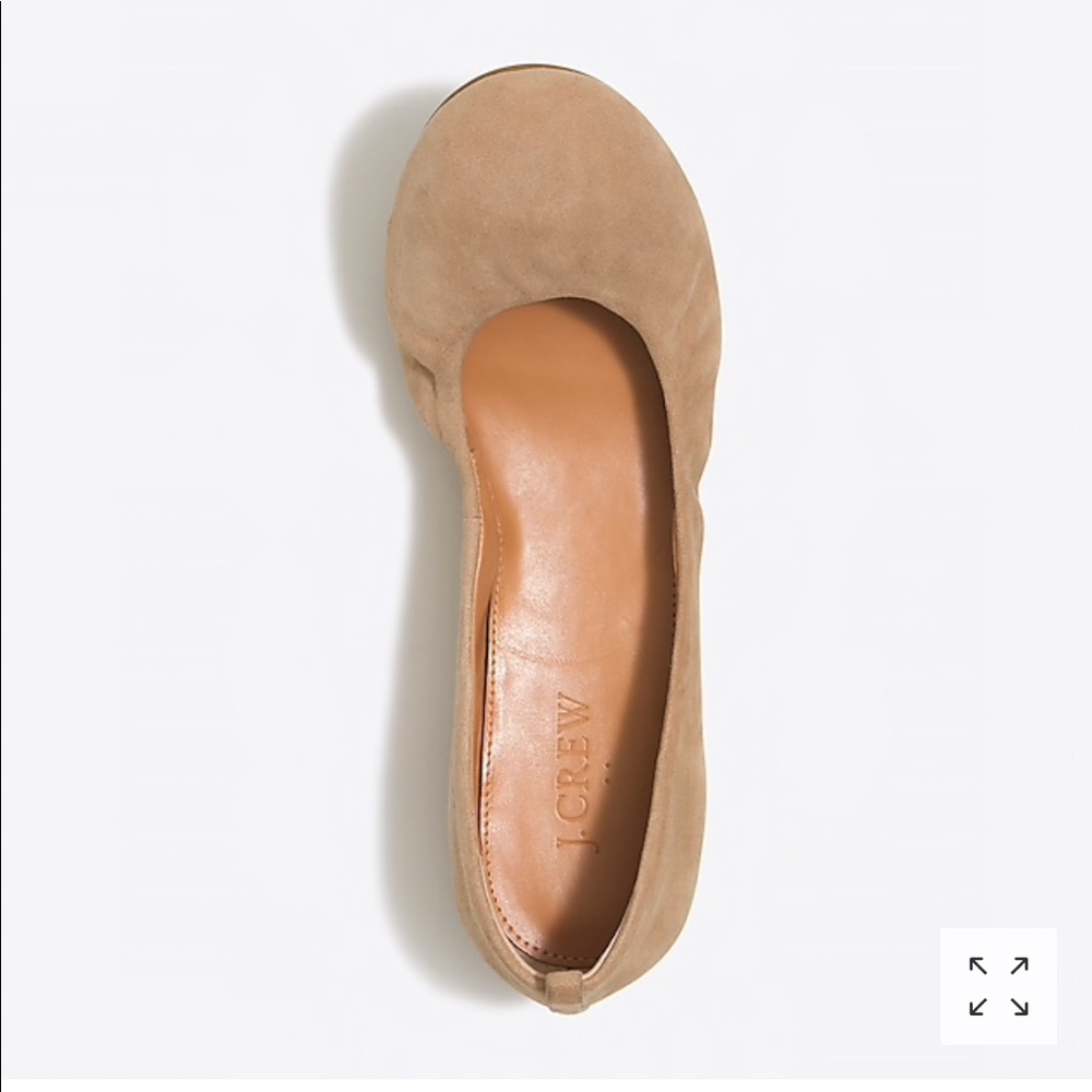JCrew Factory Anya Suede Ballet Flat